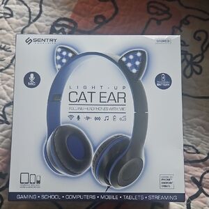 Sentry Light-Up Cat Ear Headphones